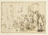 Bodies of Saul and his sons taken down from the wall of Beth Shean (or the Execution of three Anabaptist martyrs in Amsterdam, 1559?)