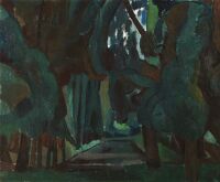 Trees by a Lake, Le Parc de Carrières-St-Denis