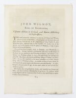 John Wilmot, Earl of Rochester