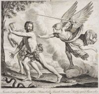 Adam and Eve being driven out of the Garden of Eden