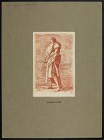 Figure of a woman in voluminous drapery