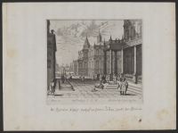 Persian city scene with mosque (?)