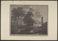Landscape with a fountain