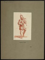 Figure of a standing man in armour