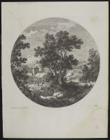 Landscape with trees and figures