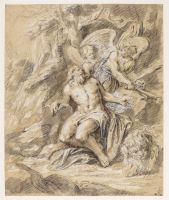 Saint Jerome and the angels of the Last Judgment