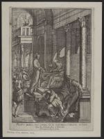 Pilatus manus suas lavans et in judicando Christo nutans (Christ before Pilate)