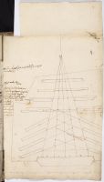 Carapecchia's Pratica delle machine de'Teatri. Plan of the remodelled stage of the Tordinona theatre in Rome (recto)