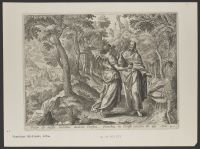 Saint John the Baptist preaching the baptism of penance for the  remission of sins/Christ led by the Spirit into the desert for  his fast for forty days