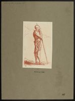 Figure of a man in armour