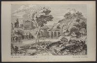 Landscape with figures on a riverbank