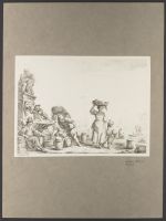 Activities near a town fountain