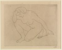 Woman kneeling