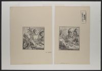 Three men in conversation at a table