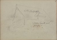 Sketch of house (recto)