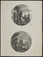 Landscape with classical ruins