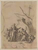Shipwreck of Saint Paul (design for the decoration of the dome  of Saint Paul's, London)