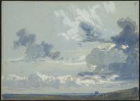 Sky study with horizon (recto)