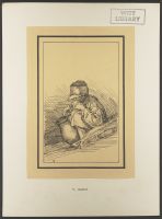 Seated youth with hat and jug, from "Rustic Figures after Nature"