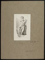 Seated evangelist holding a book