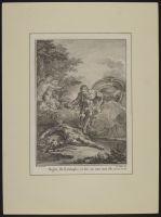 Henriade Ch. VII - St Louis crowning Henri IV, who lies asleep