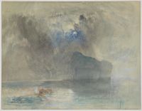 On Lake Lucerne looking towards Fluelen (formerly 'Seelisberg by Moonlight')
