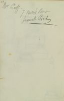 Sketchbook page with inscribed note