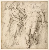 Figures dressed all'antica (recto)