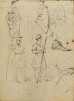 Studies of actors in Roman and Turkish costumes