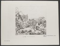 Scandinavian Rocky landscape with Houses and Figures