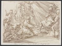 Tigranes surrendering to Lucullus