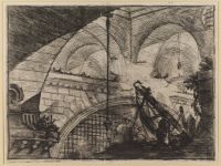 Arch with shell ornament