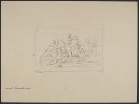 Scene with figures and a goat