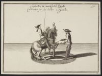Bowing to the left on the volte (dressage circle) (Courbetten in einem Circtel Lincks / Courbettes sur les voltes à Gauche)