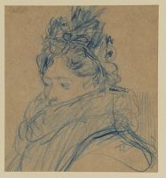 Sketch for portrait of a lady (Mme de Gortzikoff?)