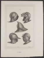 Five Venetian helmets