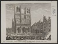 Favras, faisant amende honorable en face de l'eglise de Notre Dame a Paris