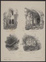 Incomplete set (or sets?) of architectural and landscape  vignette-style lithographs after Nicolas-Marie-Joseph Chapuy