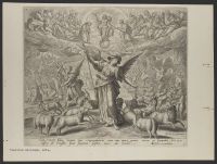 And when the Son of man shall come in his majesty, and all the  angels with him, then shall he sit upon the seat of his majesty.