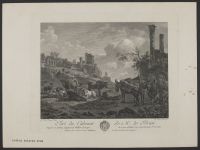 Landscape with animals and figures