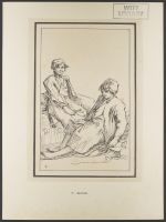 Two children seated, from "Rustic Figures after Nature"