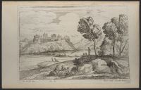 Landscape with figures by a river