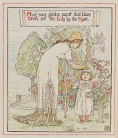 Mother and child in a garden