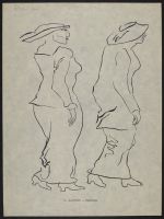 Two women walking