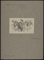 Vignette with flags and armour
