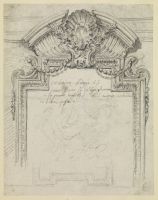 Study of a frame decorating a painting by Andrea Pozzo in the church of Saint Ignatius, Rome