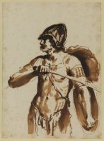 Warrior - study for 'Hersilia separating Romulus and Tatius'