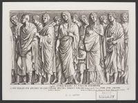 Plate 15 of 'Admiranda Romanarum Antiquitatum ac Veteris Sculpturae Vestigia': Sequuntur suppicationes et vota ob triumphum