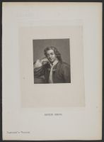 Portrait of a man with shoulder length hair