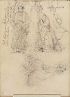 Study of figures in Turkish costume (recto)